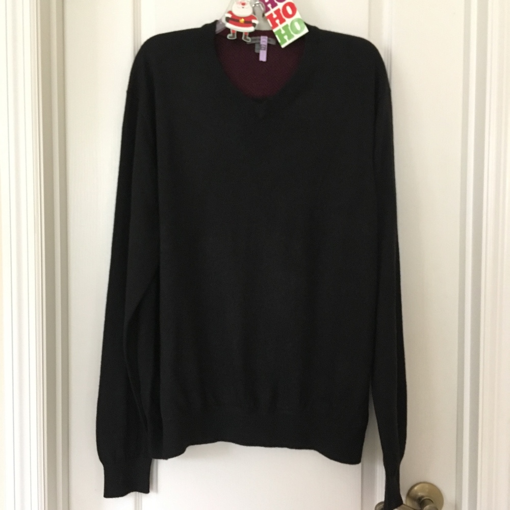 Luxury Johnston & Murphy men’s SILK ANGORA Blend Pullover Sweater XL